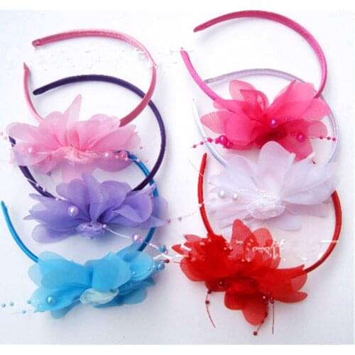 3pcs Lace flower head band Kids plastic Hair Accessories Fashion Style Extension BaBy birthday gifts kids school girls