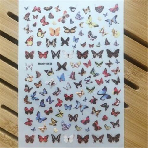 Super Thin Butterfly Nail Sticker Back Adhesive Nail Sticker Nail Art Paper Sticker Nail Decals