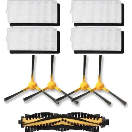9 Pack Replacement Roller Brush Filter Side Brushes for Neatsvor X500 Tesvor X500 Robot Vacuum Cleaner Parts