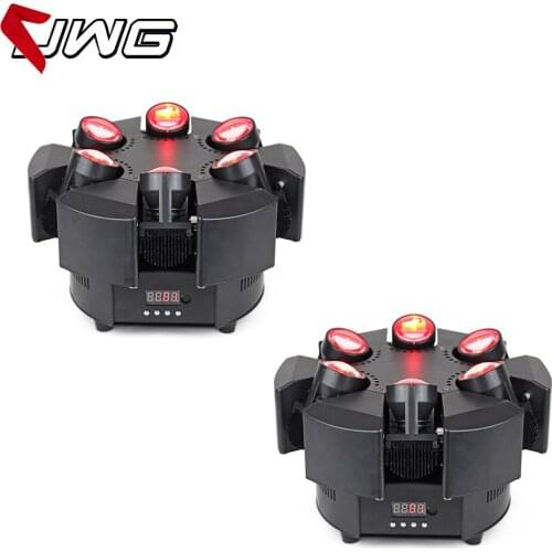 Free Shipping 6 Heads 10W LED Beam 4in1 RGBW Moving Head Stage Lighting Professional DJ Light