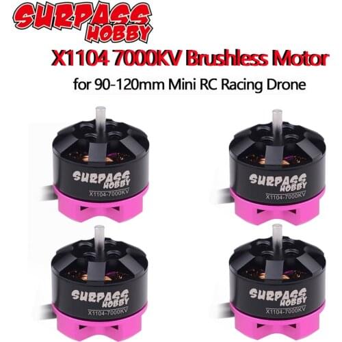Surpass Hobby 1103 1104 4600KV 7000KV 8700KV 7800KV 10000KV Brushless Motor for RC 80 90 100 mm 120mm Mini Racing Drone