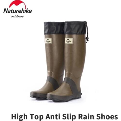 Naturehike Camping Rubber Shoe Cover Outdoor Hiking Antiskid And Wear Resistant Rain Shoes Waterproof Breathable Soft Foot Cover