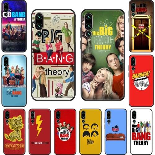TV The Big Bang Theory Phone case For Huawei P 8 10 20 30 Smart Plus 2019 Z Lite Pro 2017 2019 black painting cover tpu hoesjes