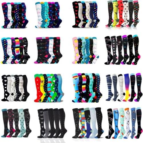 Compression Stockings Fun Men Women Crossfit Best Graduated Nurses For Medical Edema Diabetes Varicose Veins Knee High Stockings