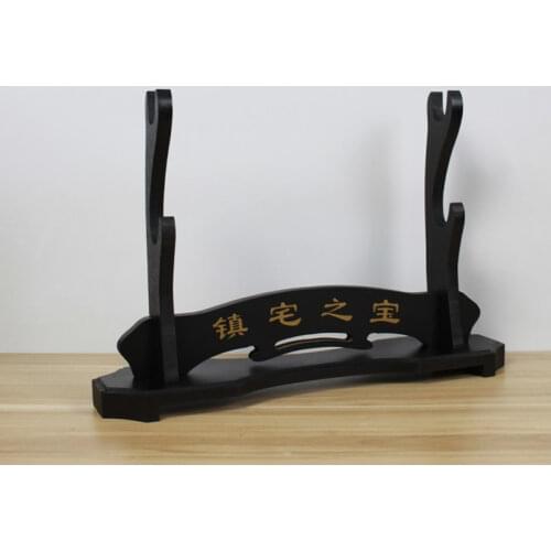 Japanese Samurai Sword Holder Black Wood Wall Mount Samurai Sword Katana Holder Stand Hanger Bracket Rack Display 1/2/3 /4 Layer