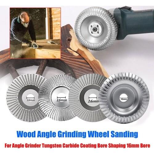 16/22MM Woodworking Grinding Wheel Rotary Disc Sanding Wood Carving Tool High Quality Abrasive Disc Tools For Angle Grinder Bore