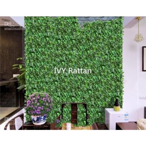 98"/pcs Artificial Silk Simulation Climbing Vines Green Leaf Ivy Rattan for Home Decor Bar Restaurant Decoration