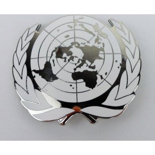 SURPLUS CHINESE UNITED NATIONS PEACEKEEPING BERET CAP HAT BADGE PIN Military Store