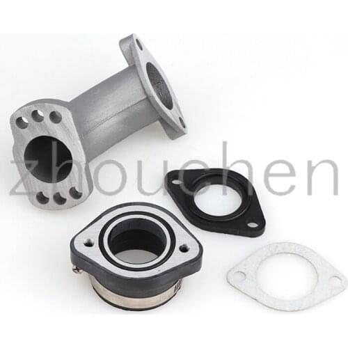Motorcycle carburetor aluminum joint adapter plate 26mm 28mm carburetor rubber interface intake pipe interface accessories