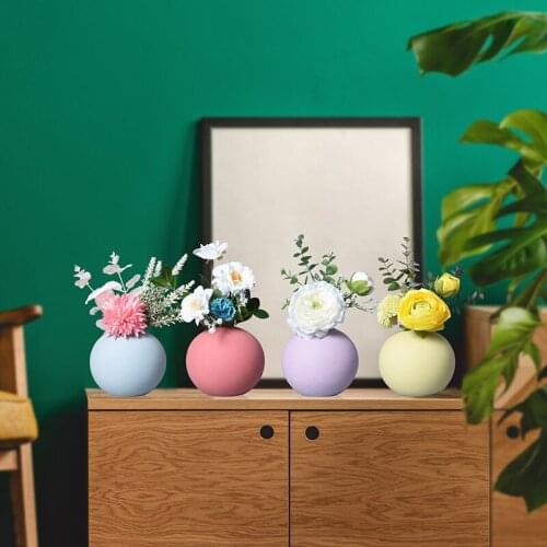 Ceramic vase home decoration TV cabinet wine cabinet model room flower vase Nordic living room ornament vase