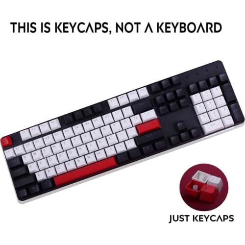 Keycaps, 104 PBT Keys Backlit Keycap Stich Color Backlight Layout Keycaps ANSI Keyset OEM Profile for Cherry MX