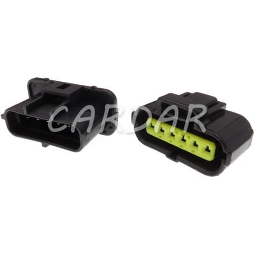 1 Set 6 Pin 184060-1 Accelerator Pedal Connector Auto Gasoline Pump Plug For Ford KIA Hyundai Mitsubishi