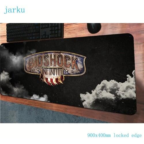 Bioshock mouse pad 900x400mm mousepads cute best gaming mousepad gamer xl large personalized mouse pads keyboard pc pad