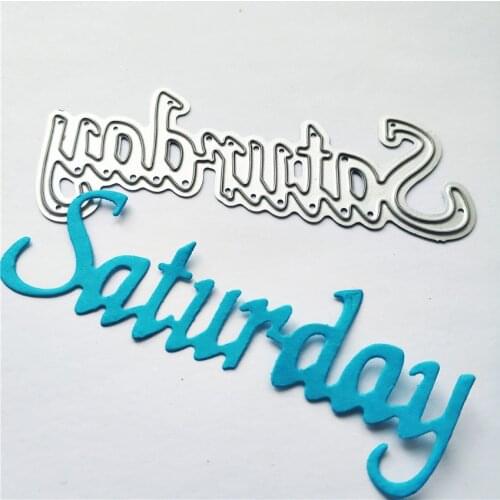 Metal Saturday paper die cutting dies for Scrapbooking/DIY Easter wedding Halloween Easter card