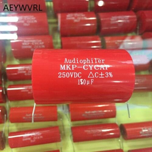 MKP 250V150UF Audiophiler Axial MKP 150UF 250VDC HIFI DIY audio grade capacitor for tube guitar amps