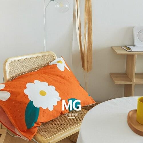 2pc Plaid Cotton Pillow Case Fashion Brushed Cotton Pillowcase Room Decoration Original Design Bedding Pillow Case 48x74cm