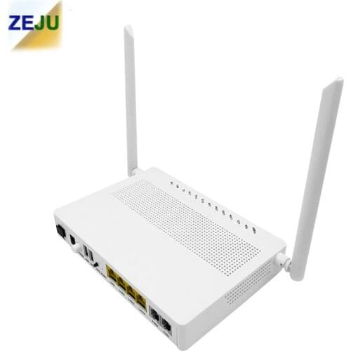 New Onu Ftth EPON/GPON 4GE 2POTS Dualband 2.5G 5G Wifi XPON Ont , Terminal English Version