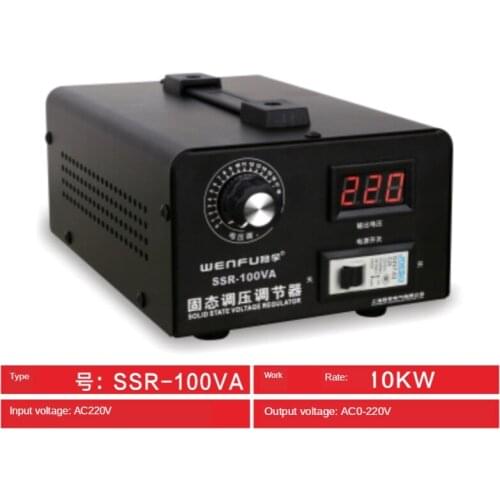 Single Phase AC 220V Solid State Voltage Regulator Electronic Silicon Controlled Voltage Regulator 100A SSR-100A Y