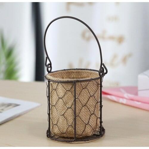 Organizer Vintage Wire Baskets For Storage Removable Fabric Liner Wire Storage Basket With Removable Liner Home Accessories