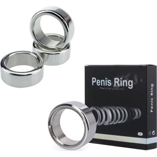 Sex Toys Stainless Steel Cock Ring Metal Delay Penis Ring Male Lock Sperm Cocking Ring Penis Extender Adult Sex Toys For Men Gay