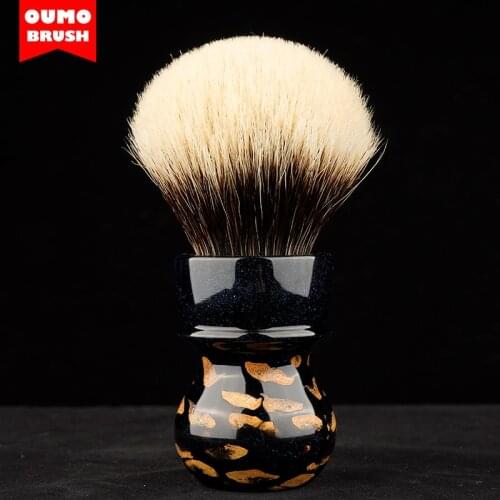 OUMO BRUSH- Limited ‘Destiny Pine Cone&Resin’ 26mm shaving brush
