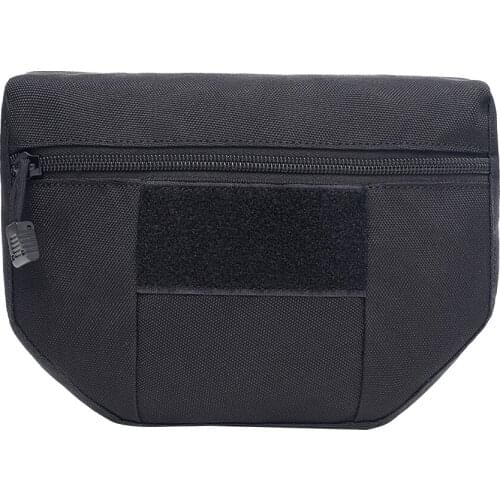 Outdoor Vest Pasted Bag Accessories Pouch Attachment Storage Bag for Outdoor Hiking Travel Cycling Hunting Running Fishing