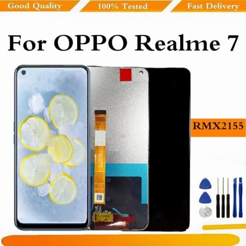 LCD For OPPO Realme 7 RMX2155 LCD Display Screen Touch Panel Digitizer For OPPO Realme 7 Global Version Display Replacement