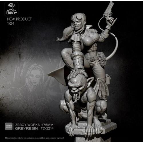 1/24 Resin Figure Kits Baroness warrior Model Self-assembled TD-2214