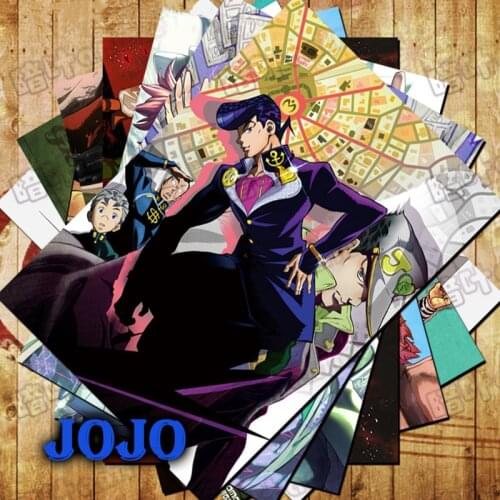 10 pcs/Lot JoJos Bizarre Adventure Poster sticker JOJO Toys Jonathan Joestar Kujo Jotaro Joseph 10 Pictures Sizes 42x29 CM