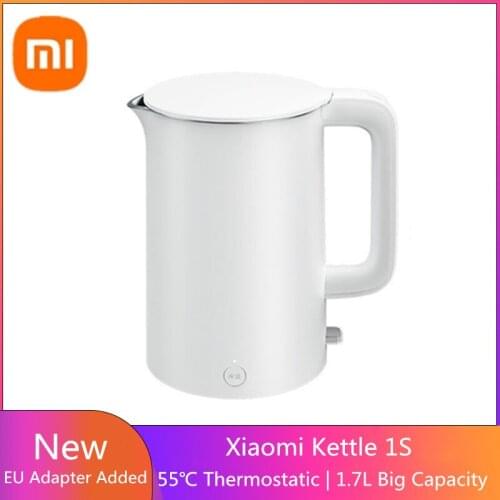 2020 New XIAOMI MIJIA Smart Electric Water Kettle 1S 1.7L 55℃ Smart Thermostatic Fast Boiling Stainless Teapot MJDSH03YM
