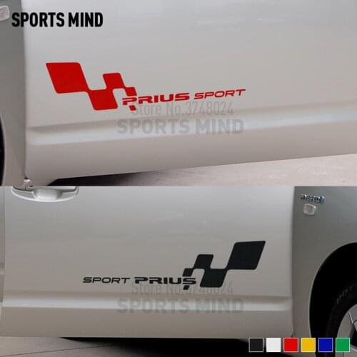 3 Pairs SPORTS MIND Car Sticker Decal Automobiles Car Styling For Toyota Prius TRD JDM Car Stickers Exterior Accessories