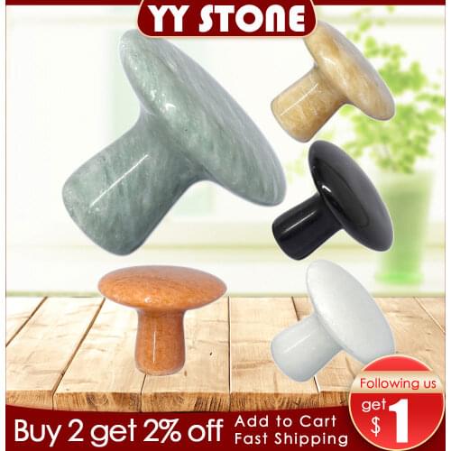 5.5x4cm Rose Quartz Mushroom Massage Stone Crystal Jade GUASHA Facial Body Foot Thin Anti-wrinkle Relaxation Beauty Health Care