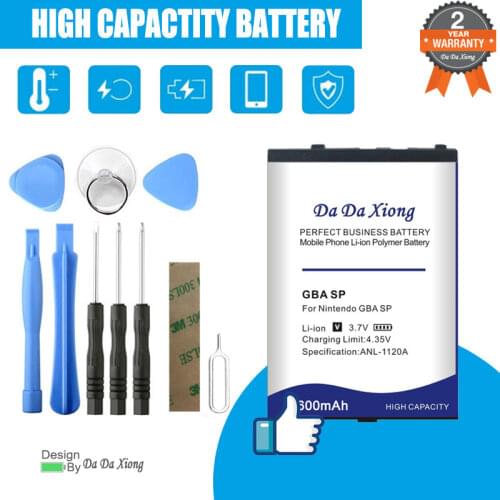 1100mAh Top Battery for Nintendo Gameboy Advance GBA SP GBASP Batteries