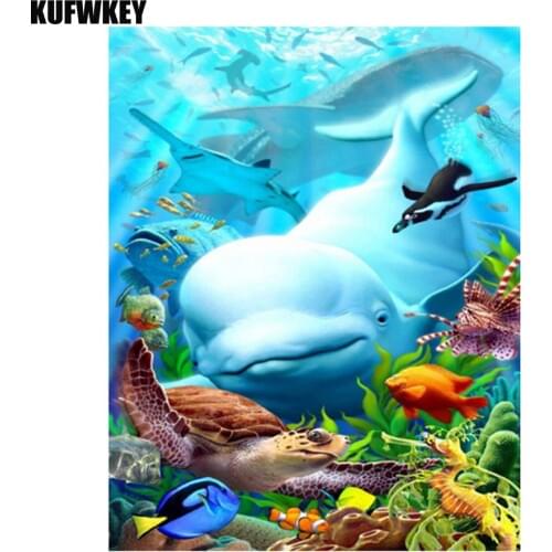 5d DIY Diamond painting full square drill mosaic embroidery sea turtles fish pictures of rhinestones 3d cross-stitch home decor