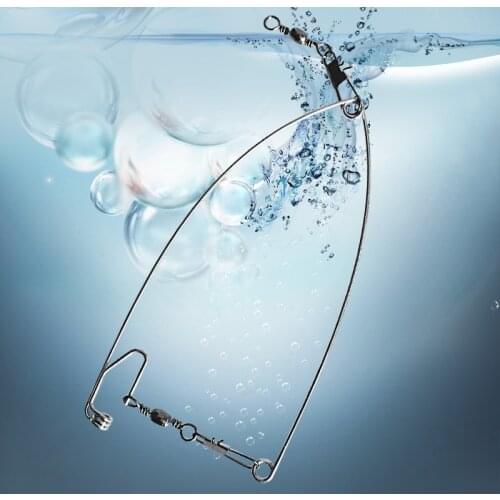 5Pcs Stainless Steel Hook Trigger Spring Ejection Fishing Hook Setter Bait Bite Triggers the Hook Catch Fish Automatically Peche