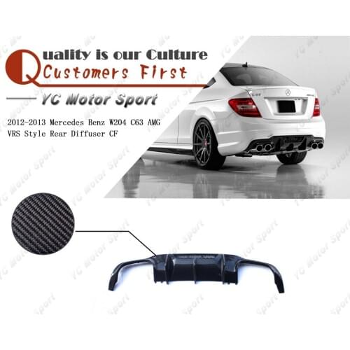Car Accessories Carbon Fiber VRS Style Rear Diffuser Fit For 2012-2013 MB W204 C63 AMG Rear Diffuser Lip