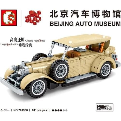SEMBO Blocks MOC Car Bricks Technical Famous Vehicle Model Kids Toys for Children Toy Boy Birthday Gifts Man Present 701900