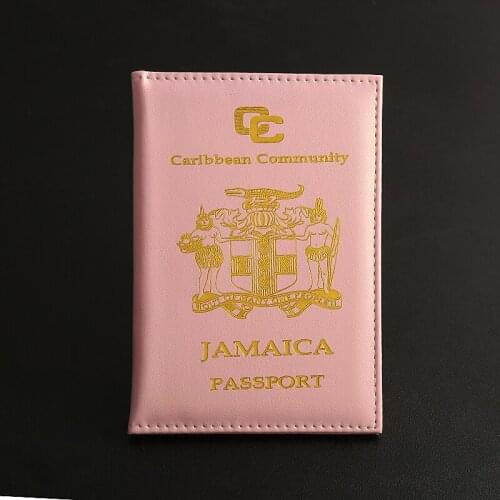 Caribbean Jamaica Passport Cover Custom Logo World Wide Passport Holder