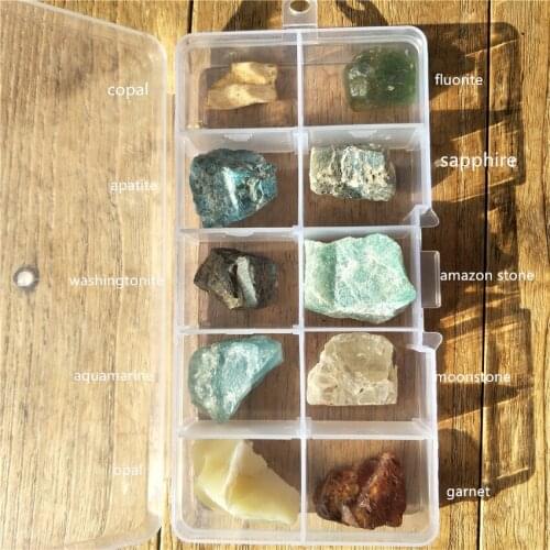 DHX SW Natural Precious stone Treasure Chest For Holiday Birthday Gift