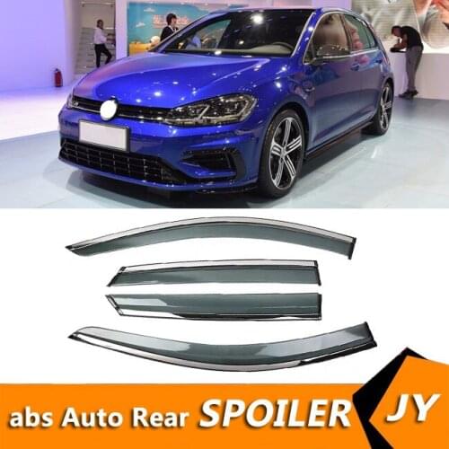 For Volkswagen GOLF 2017-2019 Window Visor Vent Shades Sun Rain Deflector Guard For Volkswagen GOLF Auto Accessories 4PCS/SET