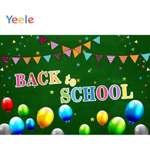 Back To School Balloons Student Baby Kid Portrait Photography Backgrounds Customized Photographic Backdrops For Photo Studio