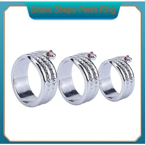 Snake Shape Penis Ring Semen Lock Erectile Lasting Cock Ring Delayed Ejaculation Dick Bondage Penis Rings Chastity Adult Sex Toy