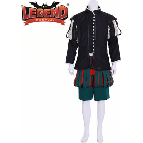 Queen Elizabeth Tudor Period Medieval Renaissance Mens outfit cosplay costume breeches suit costume