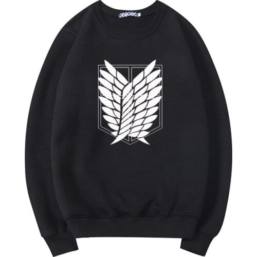 Hot Japanese Anime Wings of Freedom Graphic Womens Hoodies Attack on Titan Printed Sweatshirt Fashion Casual Hot Sale Hoody