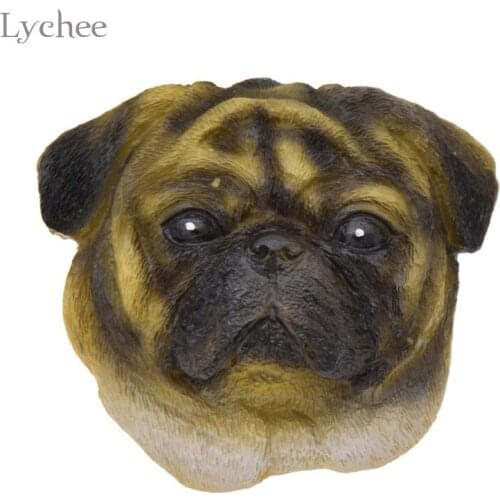 Lychee Life Cartoon Bulldog Fridge Magnet Sticker Cute Dog Refrigerator Sticker Decals Home Decoration