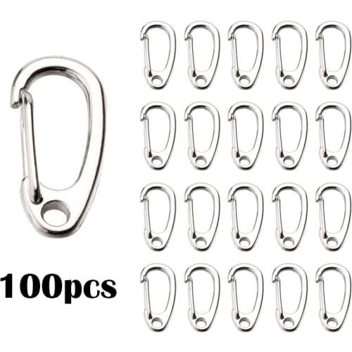 PARETO 22mm Small Swivel Snap Hook Key Rings 100Pcs PK10ss
