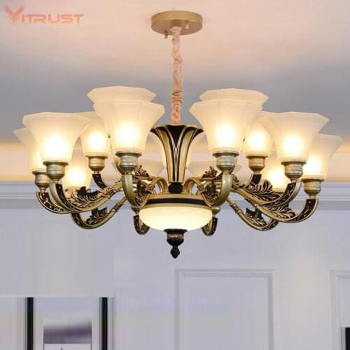 Fashion metal chandeliers Vintage Retro Chandelier Light Luxury Chandeliers Lighting up Metal Lamp for Living Bed Dinning Room