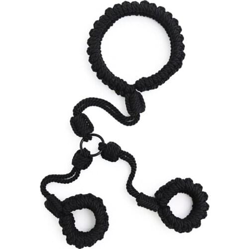 Soft Cotton Rope Sex Handcuffs BDSM Collar Drag Bdsm Sex Bondage Set Sex Toys for Women Erotic Adults Toys SM Props Sex Products