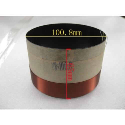 NEW ID: 100.8 mm 3.968 inch 4" black aluminous replacement 8 ohm woofer bass loudspeaker speaker 2F voice coil