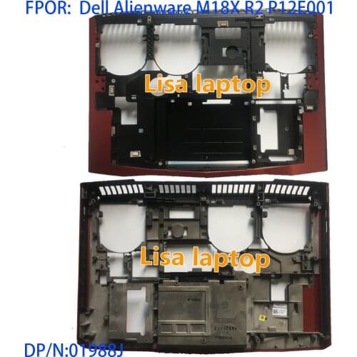 Genuine FOR Dell Alienware M18X R2 P12E001 RED Bottom Base Chassis Case CN-01988J